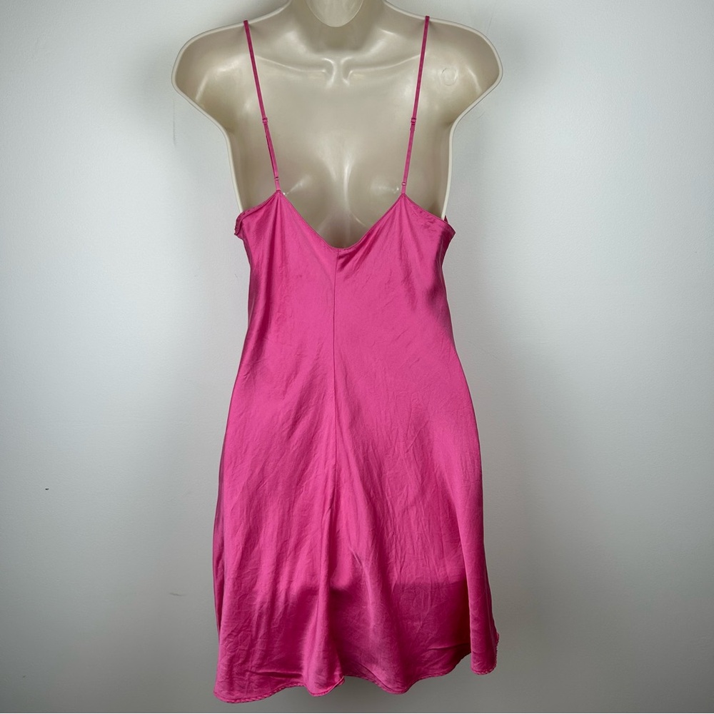 Vintage Victoria's Secret Silk Satin Slip Dress M Coquette Romantic Valentines - Picture 7 of 13